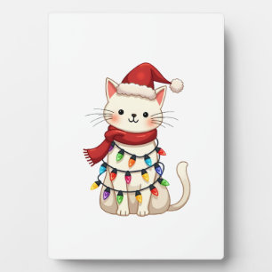 Katze Weihnachtsbaum Weihnachten (3) Fotoplatte