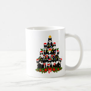Katze Weihnachtslicht Rentier Santa Weihnachten Ka Kaffeetasse