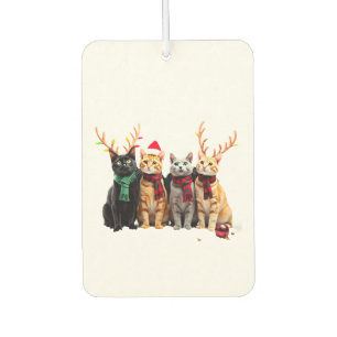 Katze Weihnachtslicht Rentier Santa Weihnachtskatz Autolufterfrischer