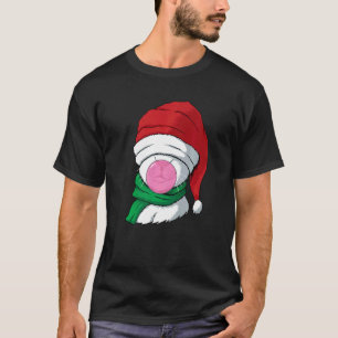 Katze Weihnachtsmann Hut Bubble Gum Weihnachten Py T-Shirt