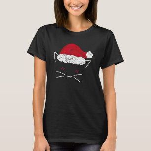 Katze Weihnachtsmann Niedlich Weihnachten Vintage T-Shirt