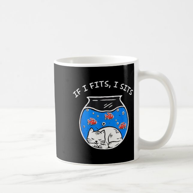 Katze Wenn es passt sitze ich Kaffeetasse (Rechts)