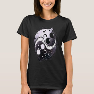 Katze ying yang Geister yin yang T-Shirt