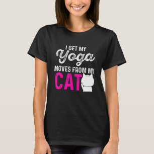 Katze-Yoga-Posen-T-Shirt für Yogi oder Katzenlady T-Shirt