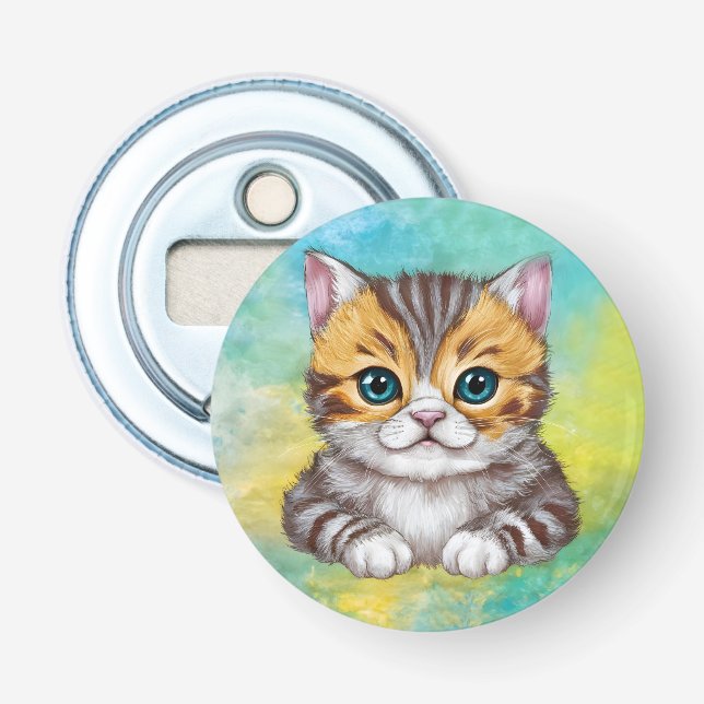 Katze zeichnen flaschenöffner (Vorderseite)