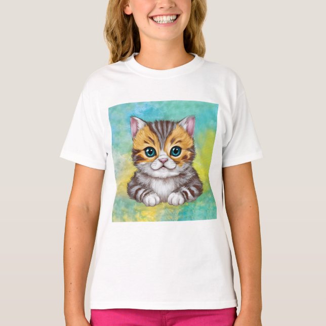 Katze zeichnen T-Shirt (Vorderseite)