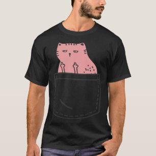 Katze zeigt unhöflichem Tier den Mittelfinger Häs T-Shirt