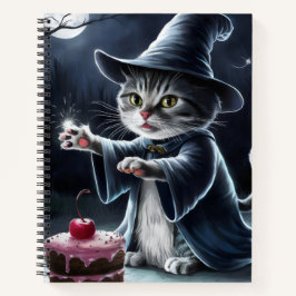Katze zu Halloween. Notizbuch