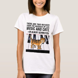 KATZE, ZWEI BEDEUTET FLÜCHTLINGE AUS LEBENSMISTERI T-Shirt