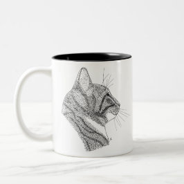 Katze Zweifarbige Tasse