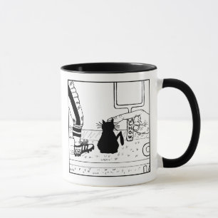 Katzehaters-Fußball-Cartoon-Tasse Tasse