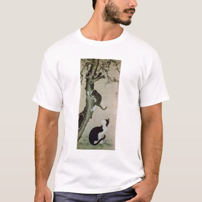 Katzen, 17. Jahrhundert (Tinte auf Seide) T-Shirt (Vorderseite)