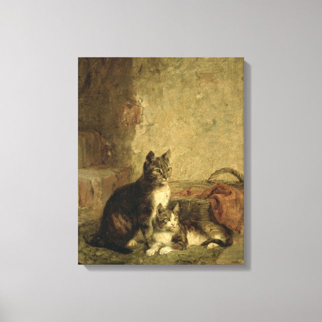 Katzen, 1883 leinwanddruck (Vorderseite)