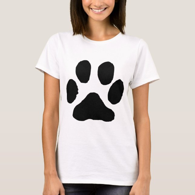 Katzen-Abdruck T-Shirt (Vorderseite)