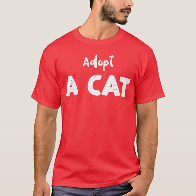 Katzen adoptiert T-Shirt (Vorderseite)
