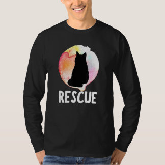 Katzen Adoption Design Vintage Retro Sonnenunterga T-Shirt