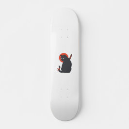 Katzen als Krieger Samurai - Wählen Sie die Hinter Skateboard
