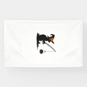 Katzen-Angeln-Kürbis-Halloween-Kostüm Katzenliebha Banner