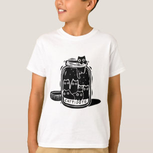 Katzen Antidepressivum Cattidote Glas Lustiger Kat T-Shirt