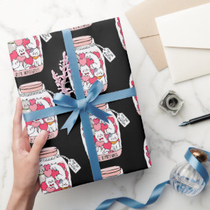 Katzen Antidepressivum Lustiges Katzenliebhaber-Ge Geschenkpapier