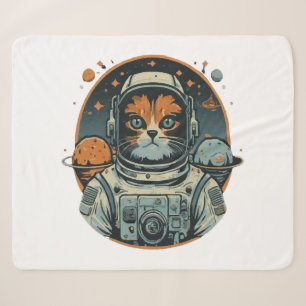 Katzen-Astronaut auf Asteroiden Sherpadecke