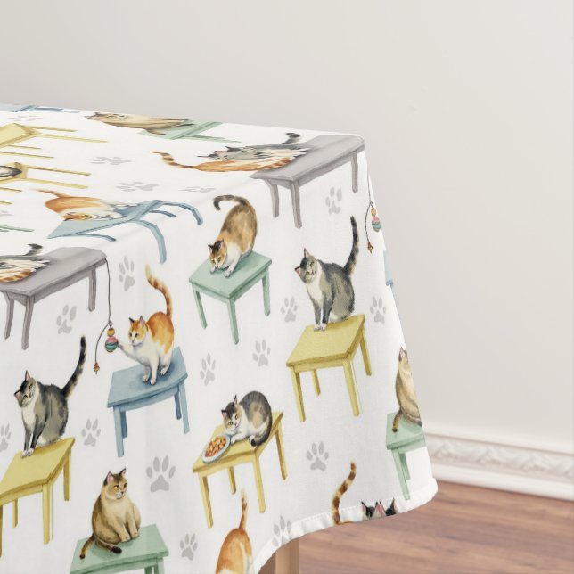 Katzen auf dem Tisch Tischdecke (Beispiel)