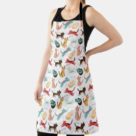 Katzen auf der ganzen Welt Schürze
