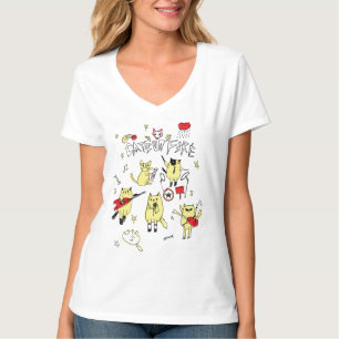 KATZEN AUF FEUER Band-T - Shirt
