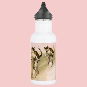 Katzen auf Rädern Trinkflasche