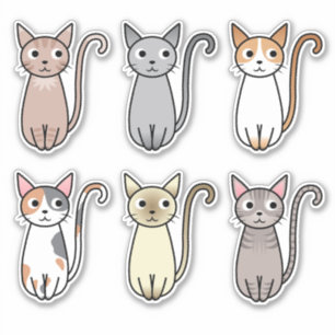 Katzen Aufkleber