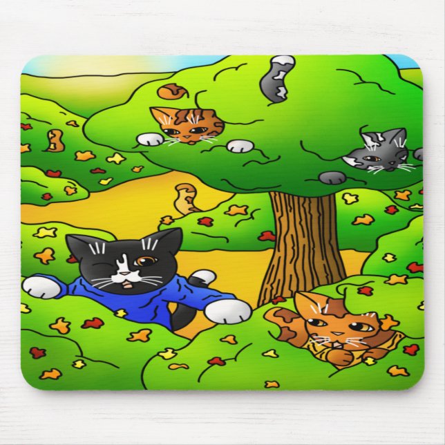 Katzen ausblenden mousepad (Vorne)