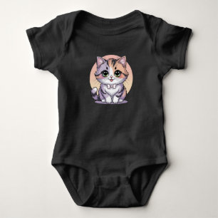 Katzen-Babysuit Süße Katze Grüne Augen Kleinkind Baby Strampler