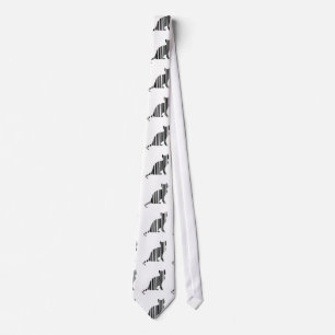 KATZEN BAR CODE Kitty Barcode Haustier Muster Desi Krawatte