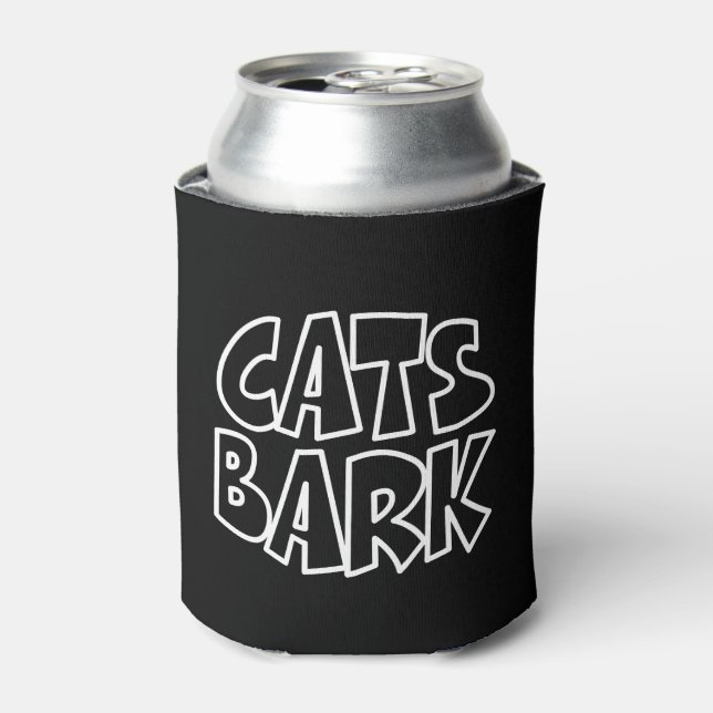 Katzen Bark Dosenkühler (Kanne Vorderseite)