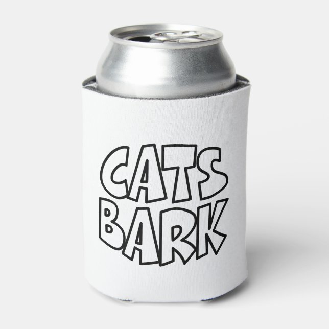 Katzen Bark Dosenkühler (Kanne Vorderseite)