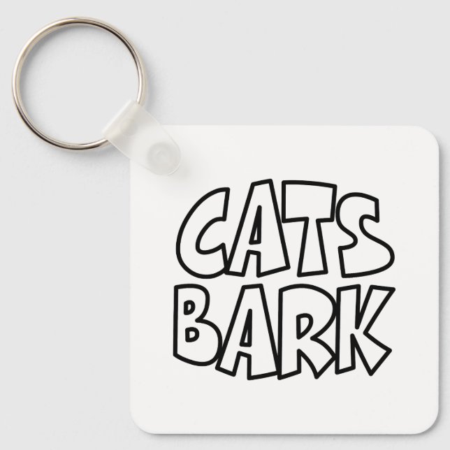 Katzen Bark Schlüsselanhänger (Vorderseite)