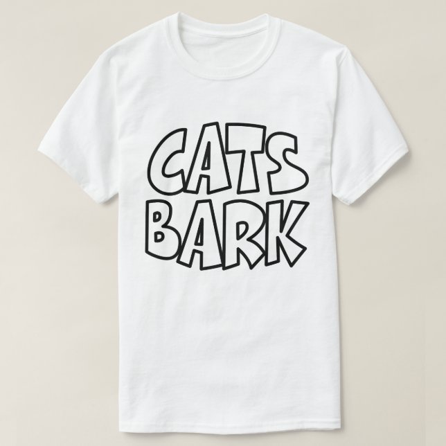 Katzen Bark T-Shirt (Design vorne)