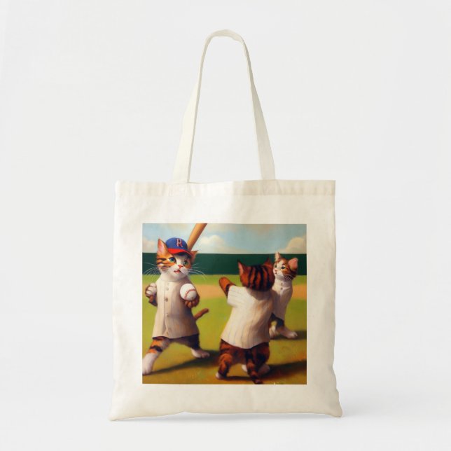 Katzen Baseball Tragetasche (Vorne)