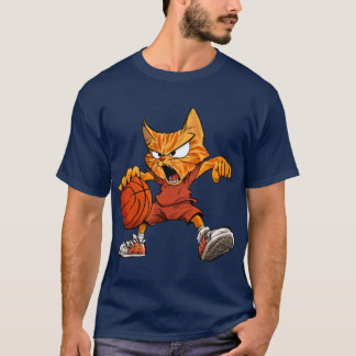 Katzen Basketballspieler / Basketball-Katzenkätzch T-Shirt