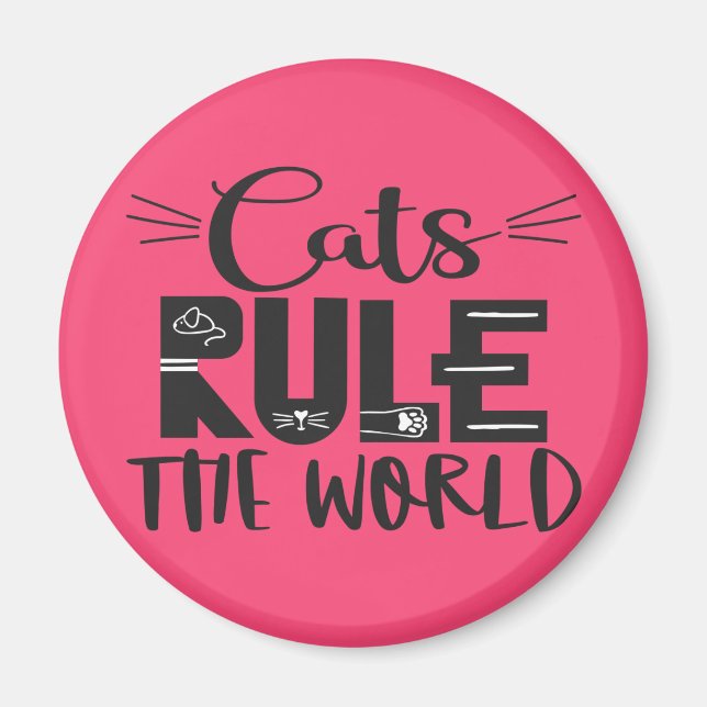 Katzen beherrschen die trendigen Plakatflüster der Magnet (Vorne)
