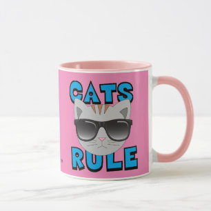 Katzen beherrschen Sonnenbrille Kitty Tasse