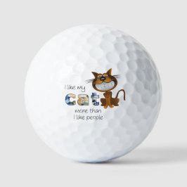 "Katzen bessere Gesellschaft als Männer" Stilvolle Golfball