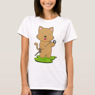 Katzen Billard Queue Sport T-Shirt