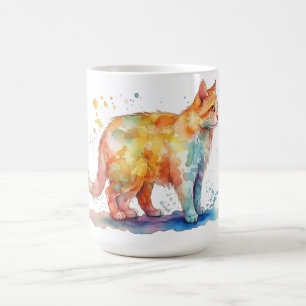 Katzen-Blumen-Tasse Kaffeetasse