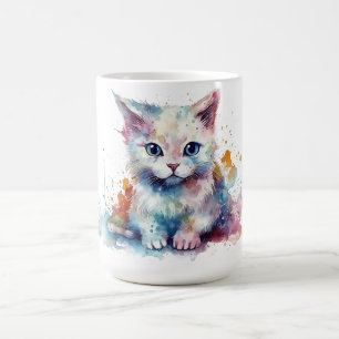 Katzen-Blumen-Tasse Kaffeetasse