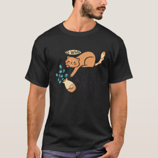 Katzen-Blumen-Vase T-Shirt