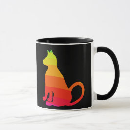 Katzen Brights Regenbogen-Spaß-Katze CricketDiane Tasse