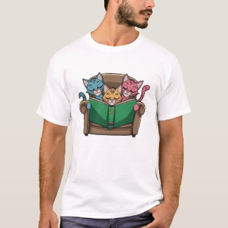 Katzen buchen T-Shirt