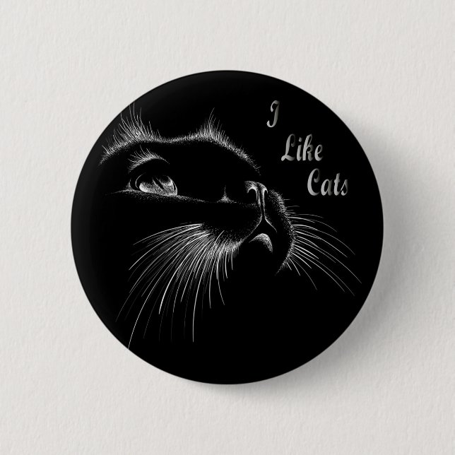 Katzen Button (Vorderseite)