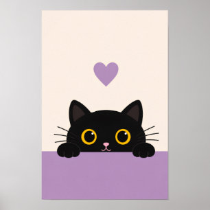 Katzen-Café-Wandposter Poster